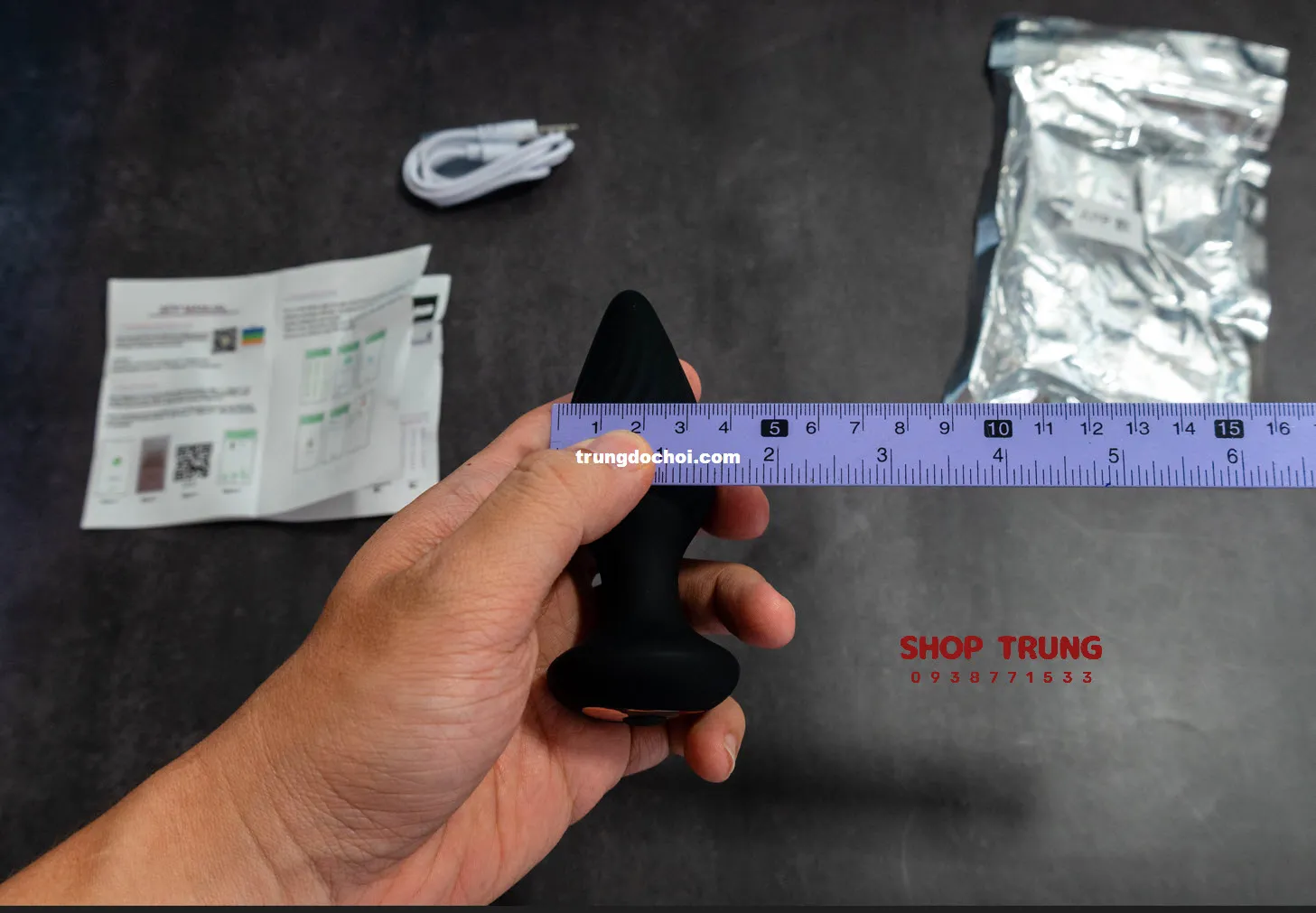 Remote-Controlled Anal Plug Soft Silicone G & P Stimulator — photo 3
