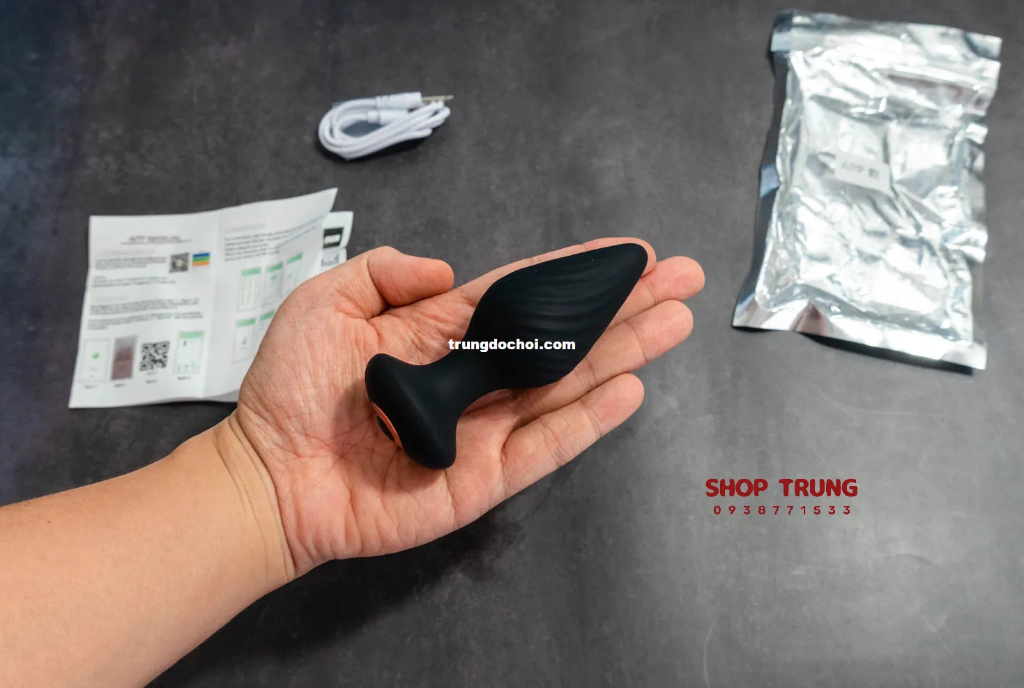 Remote-Controlled Anal Plug Soft Silicone G & P Stimulator — photo 4