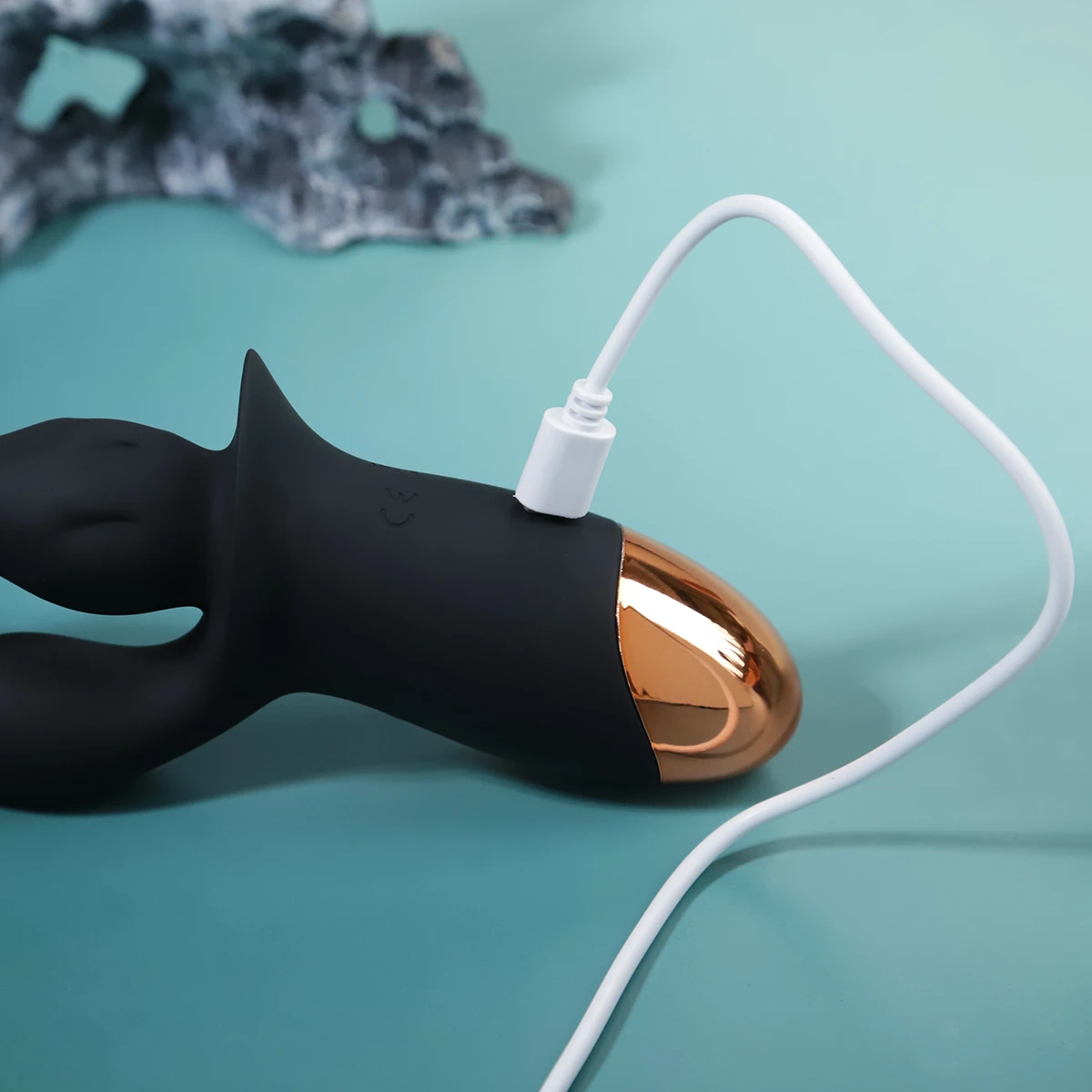 Black Pull Beads Dual Branch Silicone 10 Mode Anal Stimulator — photo 5