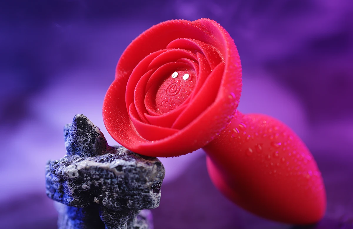 Rose Remote Anal Plug 10 Vibration Modes Silicone Soft — photo 2