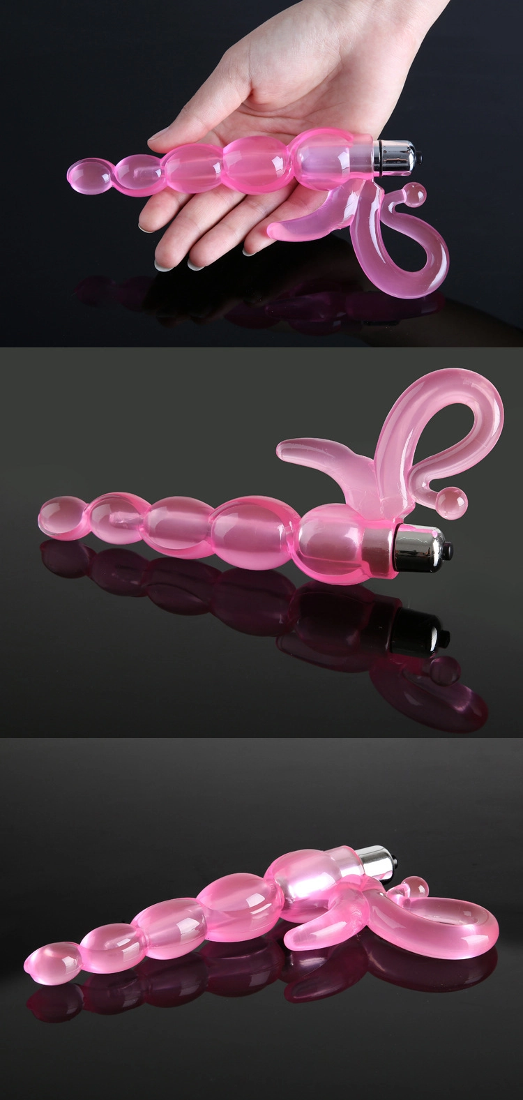Soft Silicone Remote Control Vibrating Anal Toy — photo 7