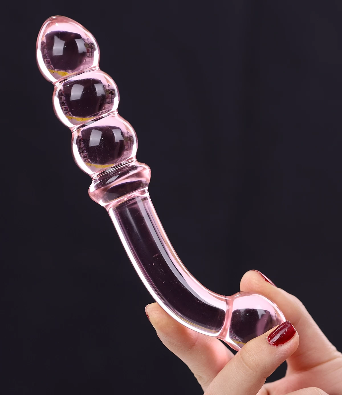 Double-Ended Glass Anal Plug Prostate Stimulator — photo 2