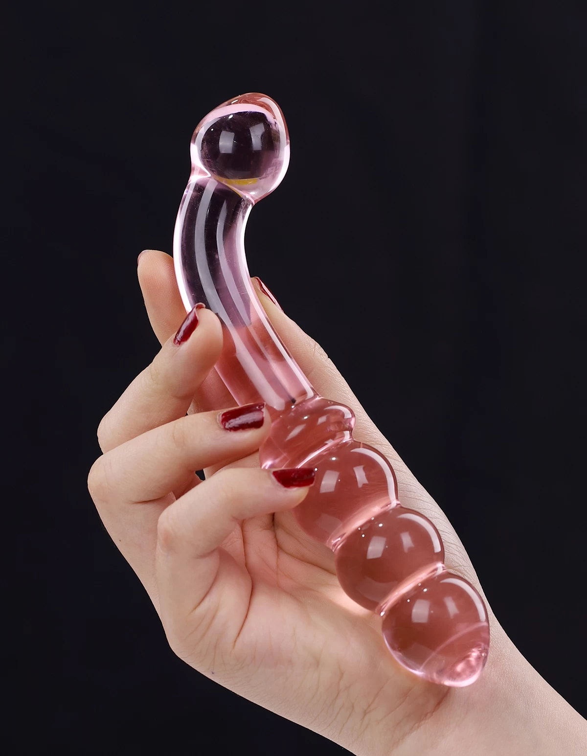 Double-Ended Glass Anal Plug Prostate Stimulator — photo 4