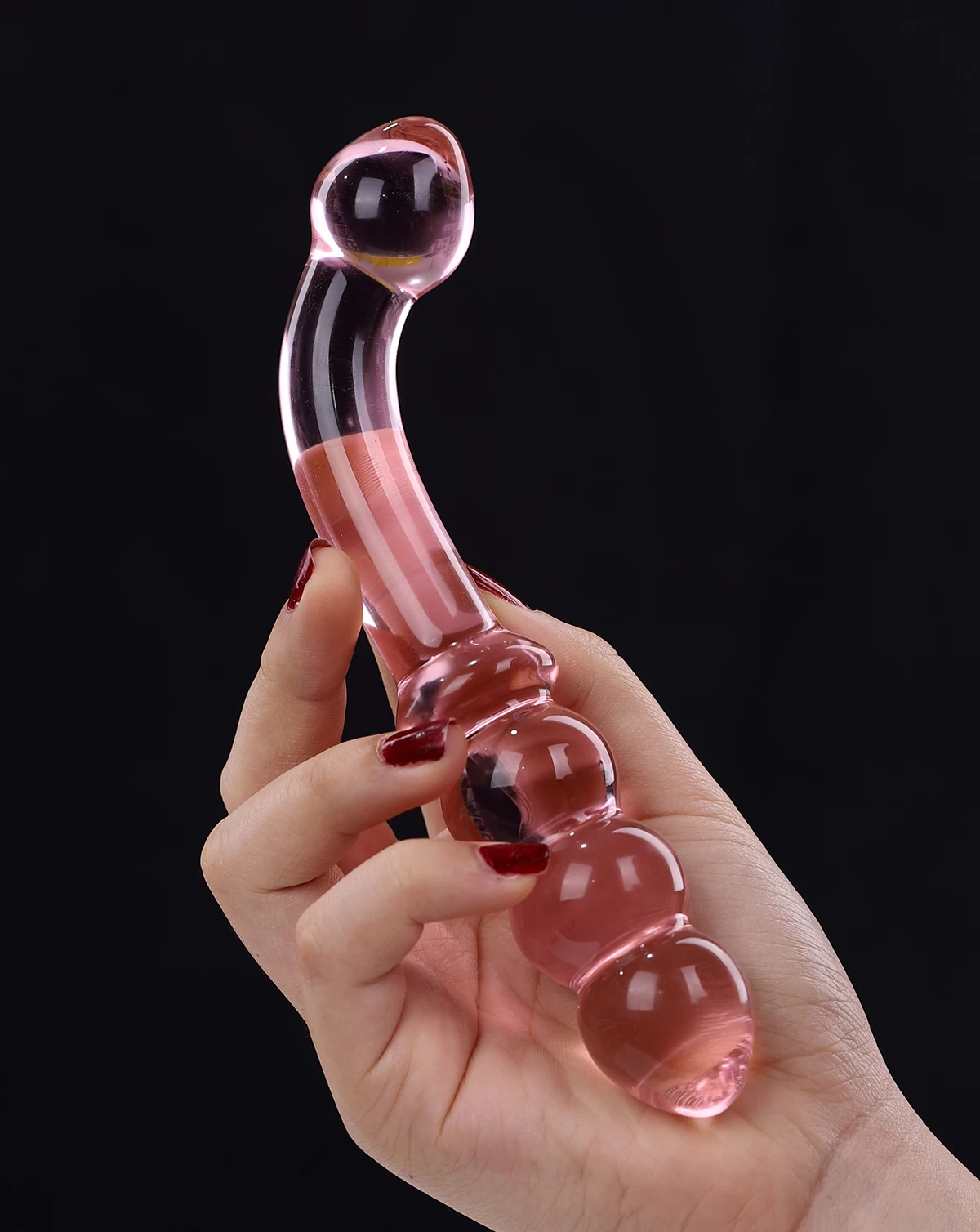 Double-Ended Glass Anal Plug Prostate Stimulator — photo 5
