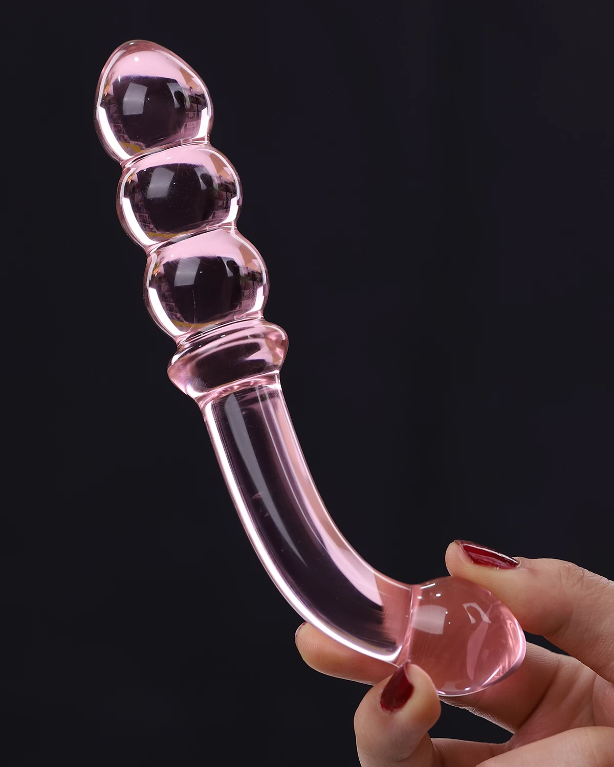 Double-Ended Glass Anal Plug Prostate Stimulator — photo 7