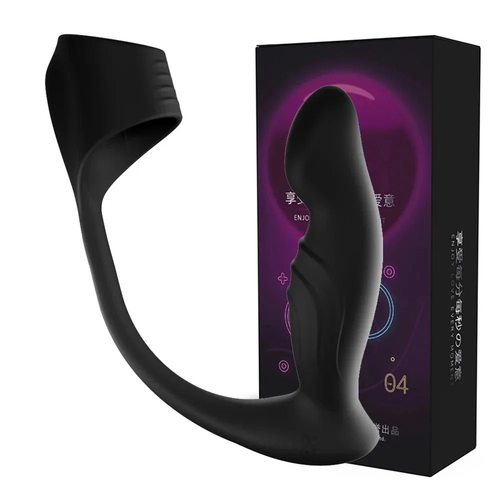 Dual Motor 10 Speed Silicone Anal Butt Plug Waterproof Sex Toy — photo 2