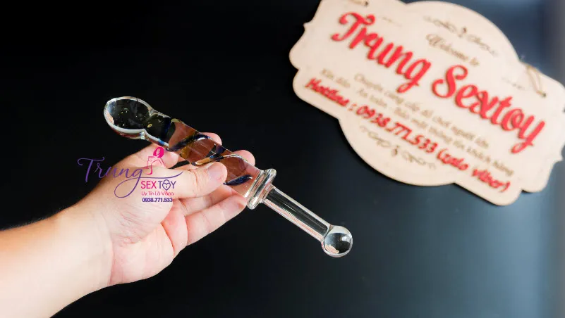 Glass Double Ended Adult Toy Borosilicate Stimulate Pleasure — photo 3