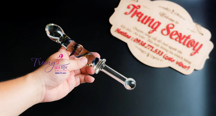 Glass Double Ended Adult Toy Borosilicate Stimulate Pleasure — photo 6