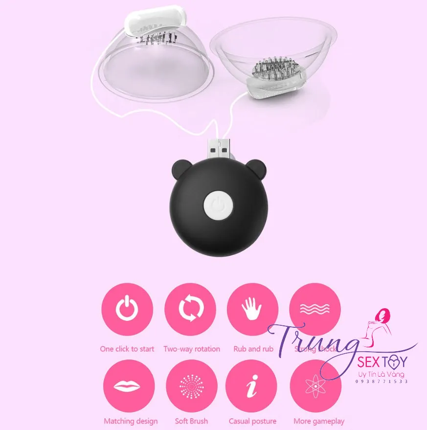 ABS TPE Breast Massage Vibrator 10 Speeds — photo 5