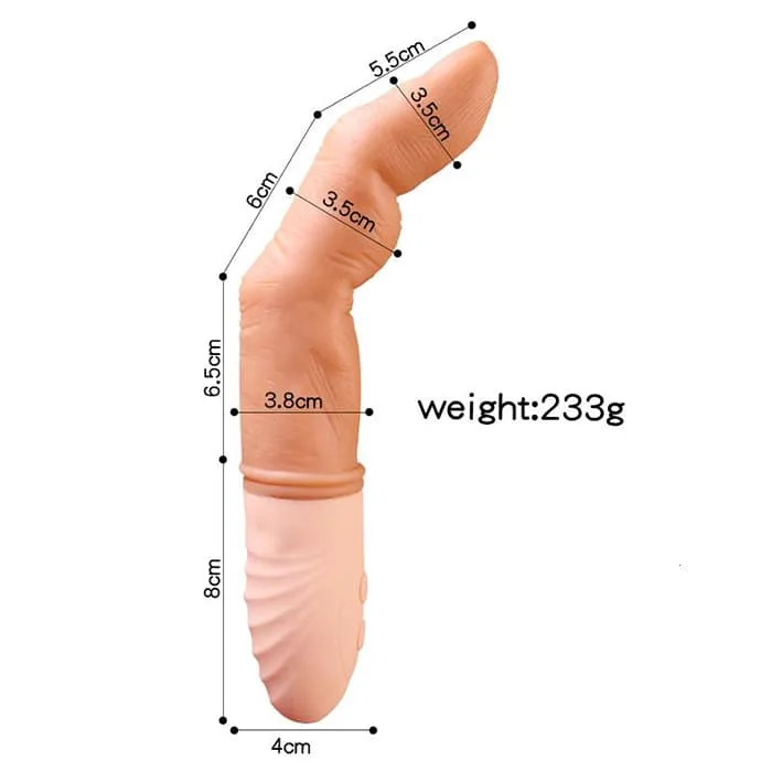 Edsel Heated Multi-Function Finger Vibrator Silicone Toy — photo 5