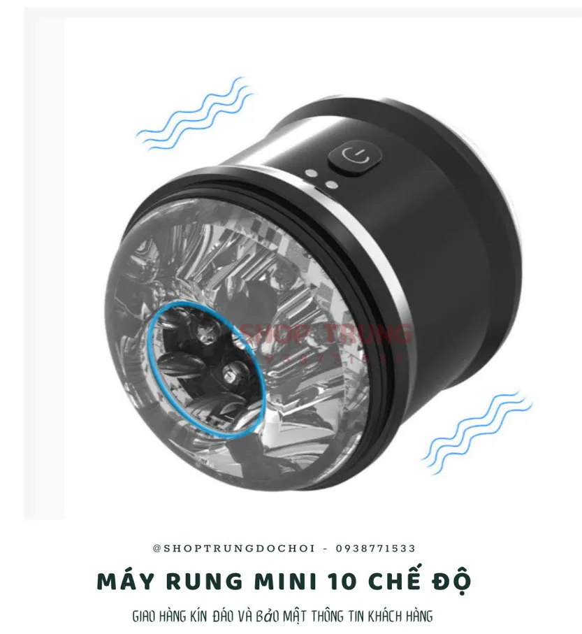 SXTOP Mini Male Vibrating Masturbation Cup TPE+ABS — photo 3