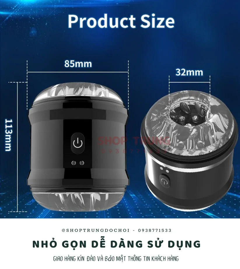 SXTOP Mini Male Vibrating Masturbation Cup TPE+ABS — photo 5