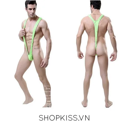 Feeshow Sexy Men’s V-String Mesh Underwear Blue — photo 2
