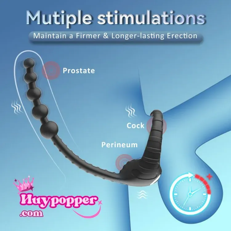Muji Mini Anal Vibrator with Multi-mode Silicone Waterproof — photo 3