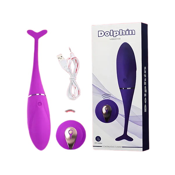 Dolphin Wireless Rechargeable Vibrating Egg Couple Toy