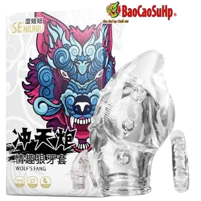 Donden Wolf Enlarging Condom Boost Male Size Pleasure