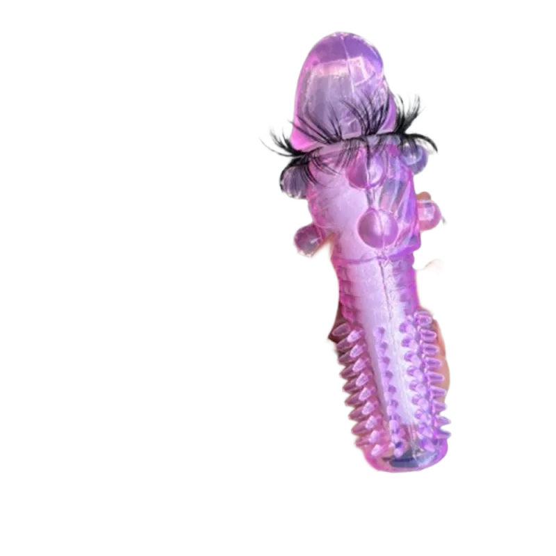 Donzen 2-Ring Furry Delay Condom Sheep Hair