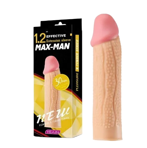 Donzen Man Orange Ribbed Japanese Condom Extra Sensation