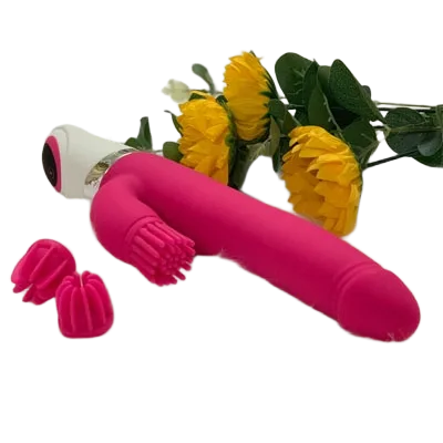 Doreen II 3-Tongue Licking Silicone Clitoral & G-Spot Massager