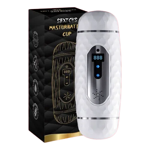 Double-End Masturbator Cup with Earphone Vibe