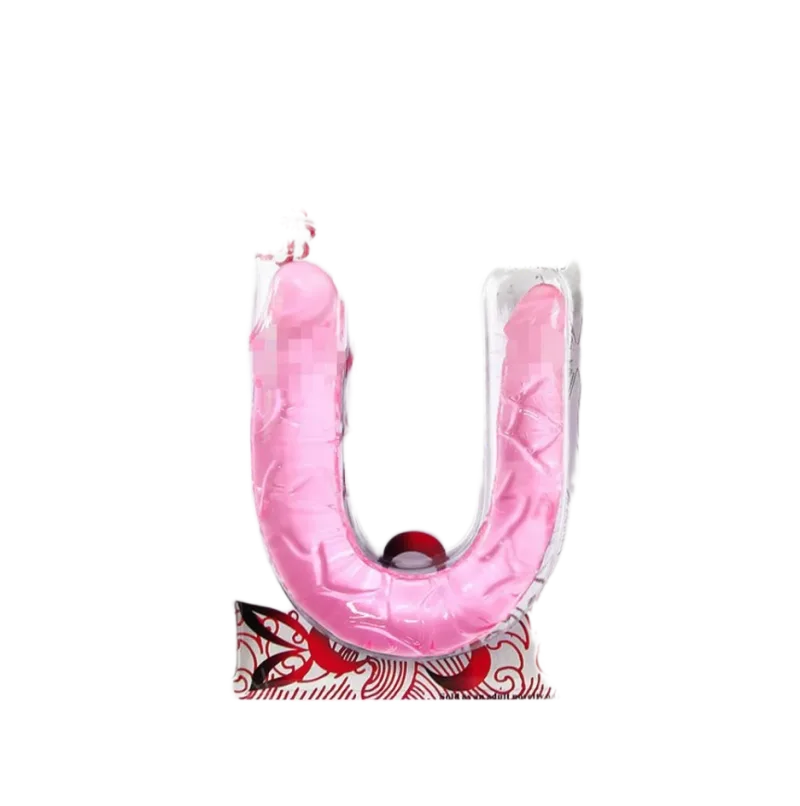 Double-Ended Dildo Silicone LGBT Soft Flexible Large Length