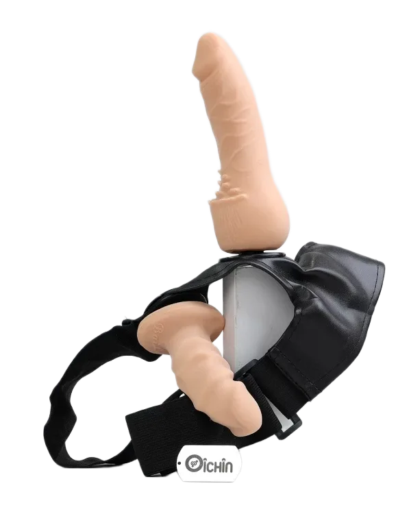 Double Ended Female Harness Les Strap-On Soft Leather