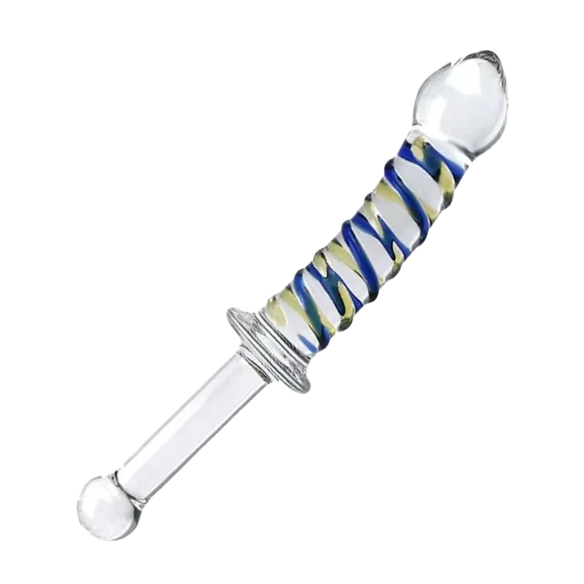 Double-Ended Glass Dildo Handheld Dual Stimulation Sensation