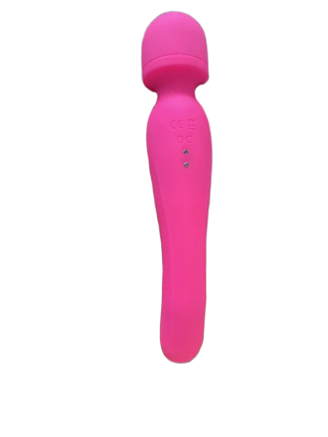 Double Ended Rechargeable Vibrating Wand Waterproof Silicone