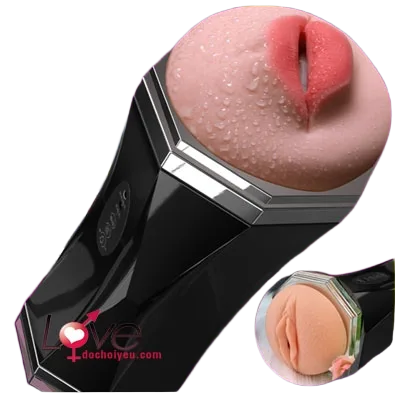 Double Ended Rumble Silicone Male Stroker