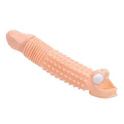 Double-Ended Spiked Vibrating Condom Intense Pleasure 2-in-1