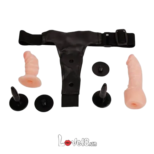 Double Ended Strap-On Dildo Lesbian Pleasure