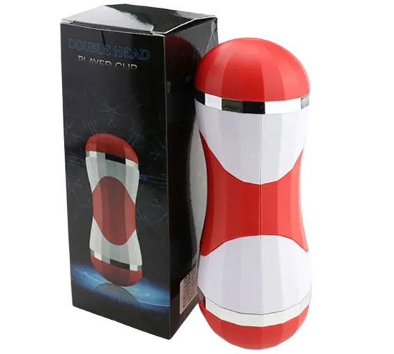 Double-Ended Vibrating Masturbation Cup with Earphones