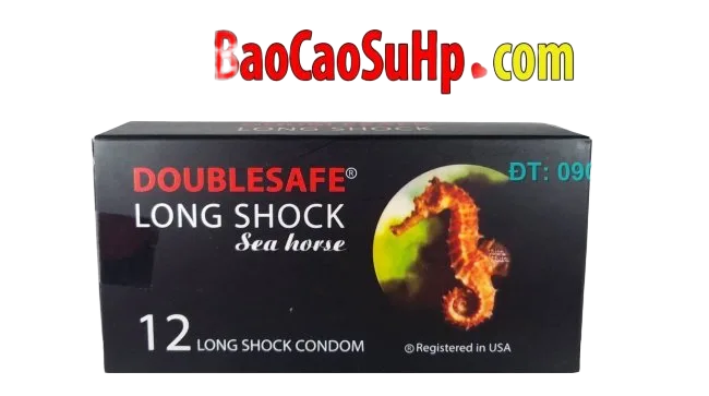 Double Longshock Seahorse Condom Last Longer Malaysia Import