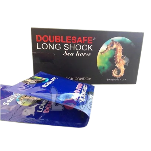 Doublesafe Long Sock Delay Thin Latex Condom 12pcs