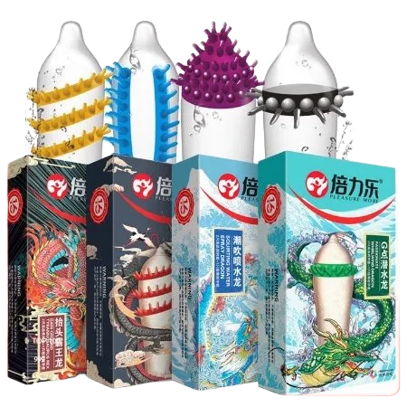 Dragon Ribbed Premium Condom 3-Pack Ultra Stimulating