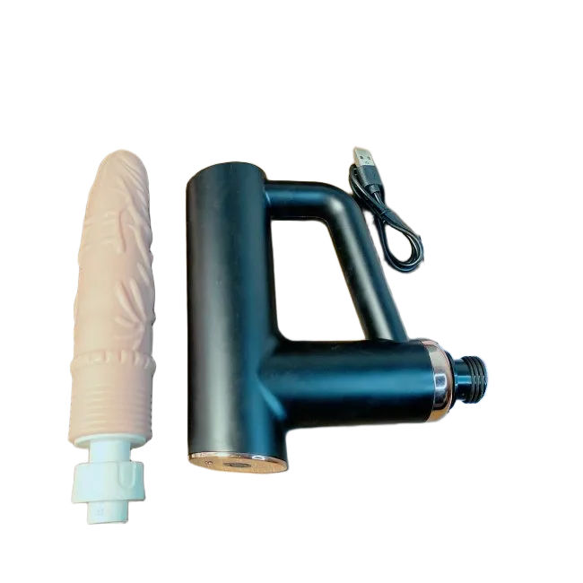 Drill Style Vibrating Automatic Thrust Silicone Dildo