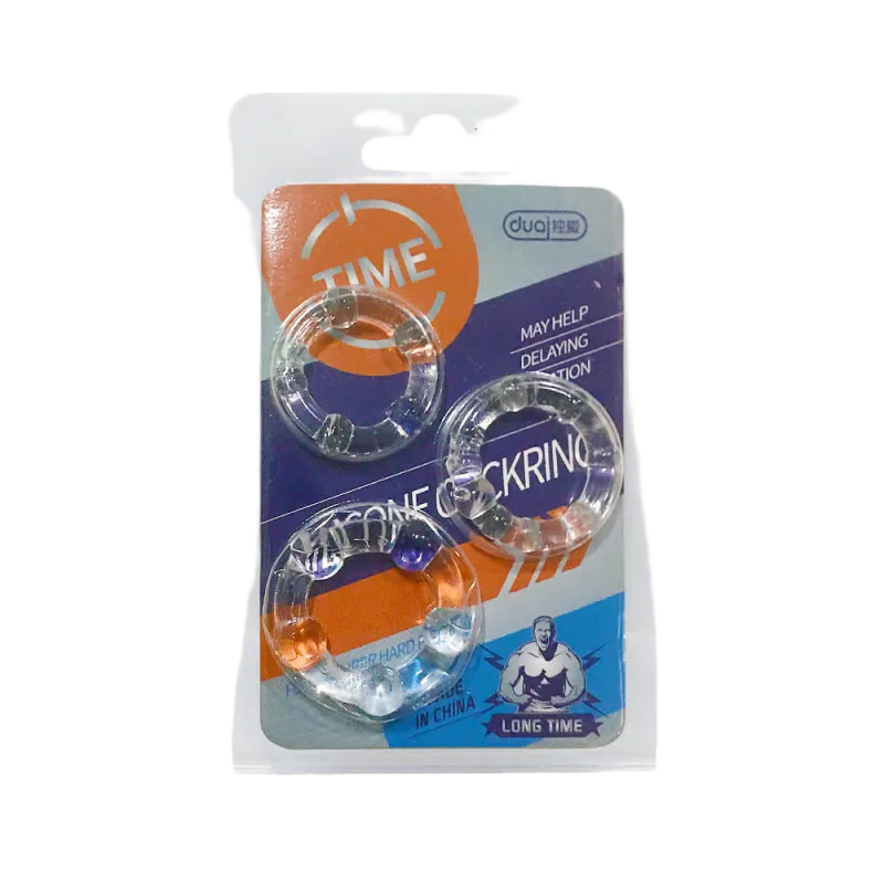 Duai Long Time Durable Silicone Ring Set 3 Pieces Flexible