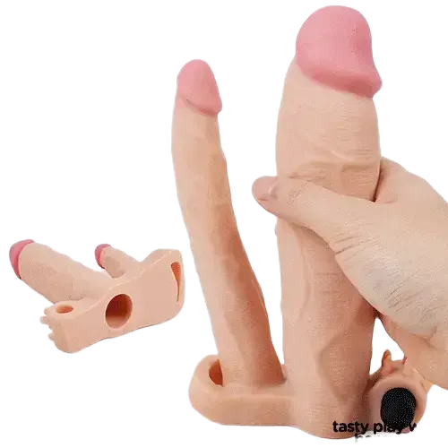 Dual Branch Silicone Condom for Vaginal and Anal Play