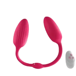 Dual-Ended Remote Control Silicone Love Egg 18cmx2.6cm