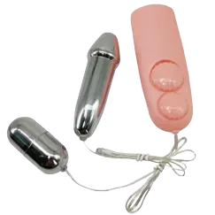 Dual Stainless Steel Powerful Vibrating Egg with Remote