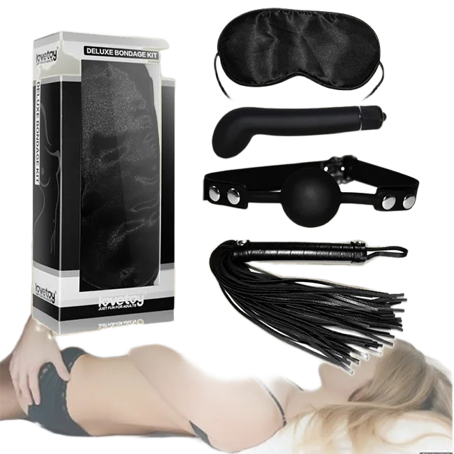 Dulex Bondage Kit Leather Steel BDSM Set USA