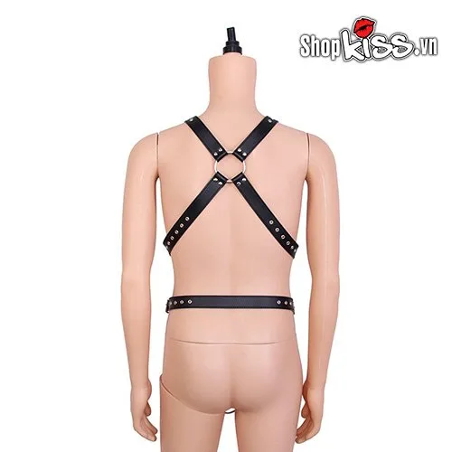 BDSM Full Body PU Leather Restraint Harness for Extreme Play — photo 3