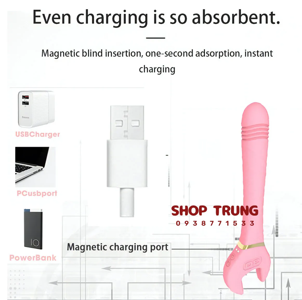 10-Mode Vibe Adjustable Sex Toy Silicone ABS Safe Material — photo 5