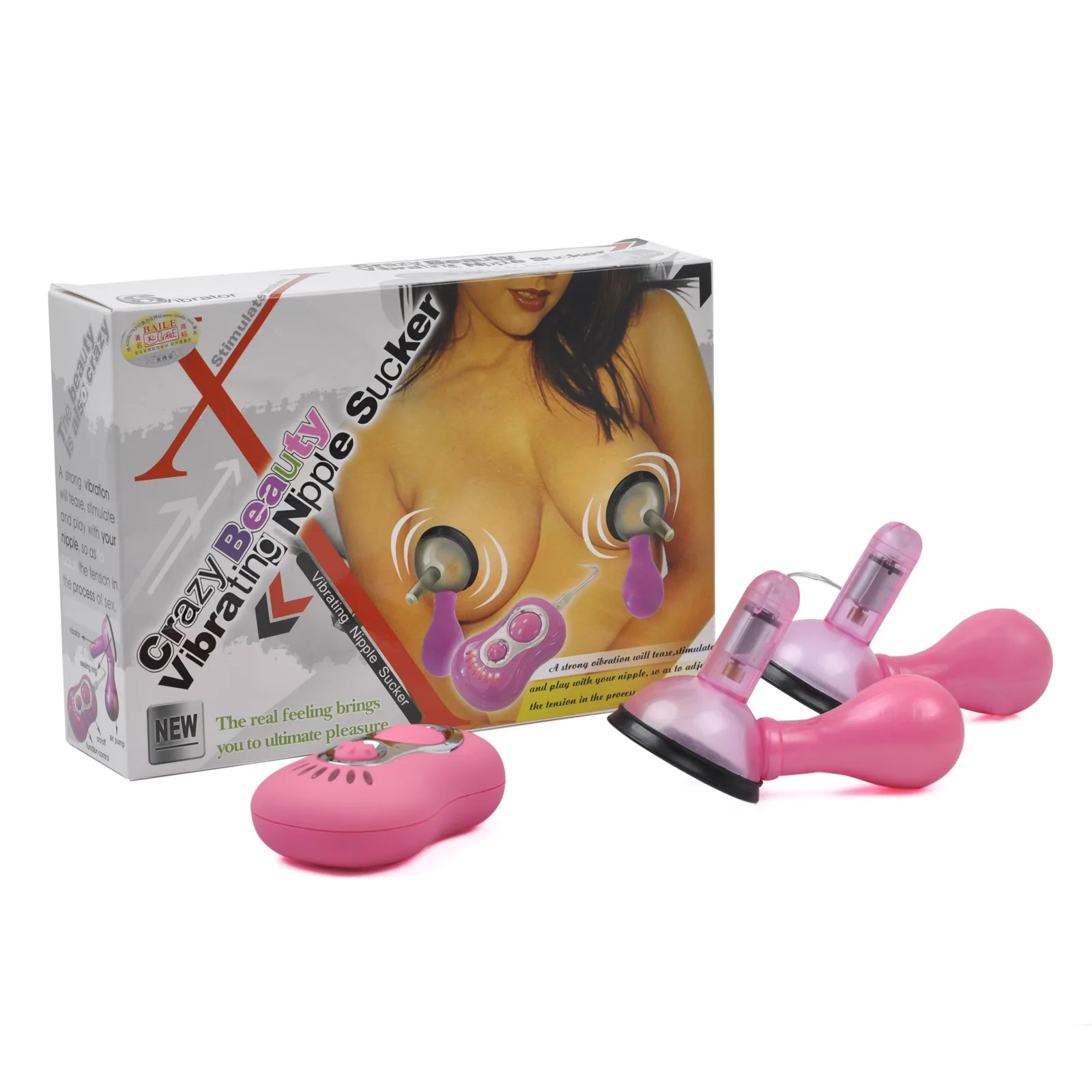 Crazy Beauty Vibrating Nipple Sucker Breast Enhancer Toy — photo 3