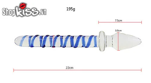 Glass Double-Ended Anal Stimulator Smooth & Durable Pleasure Toy — photo 5