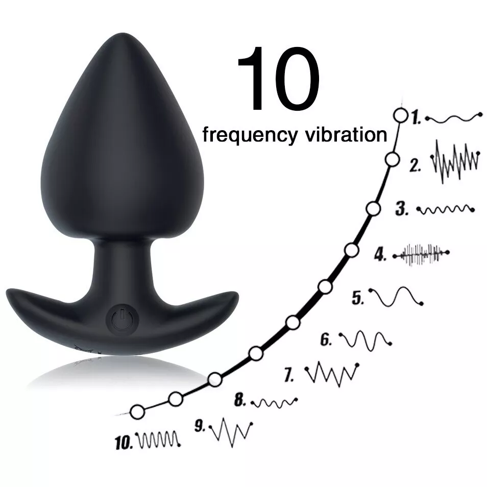 Compact Silicone Anal Plug 10 Mode Vibrator Safe — photo 6