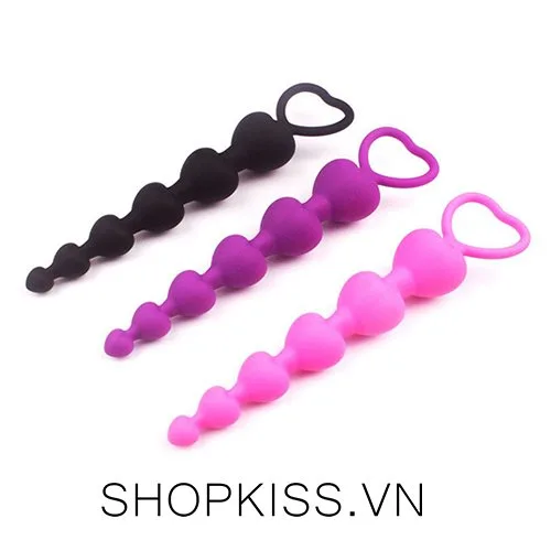 Heart Shape Anal Bead Stimulator Toy for Male Pleasure — photo 2