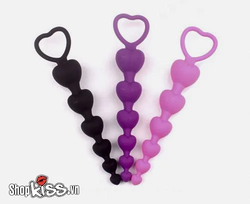 Heart Shape Anal Bead Stimulator Toy for Male Pleasure — photo 3