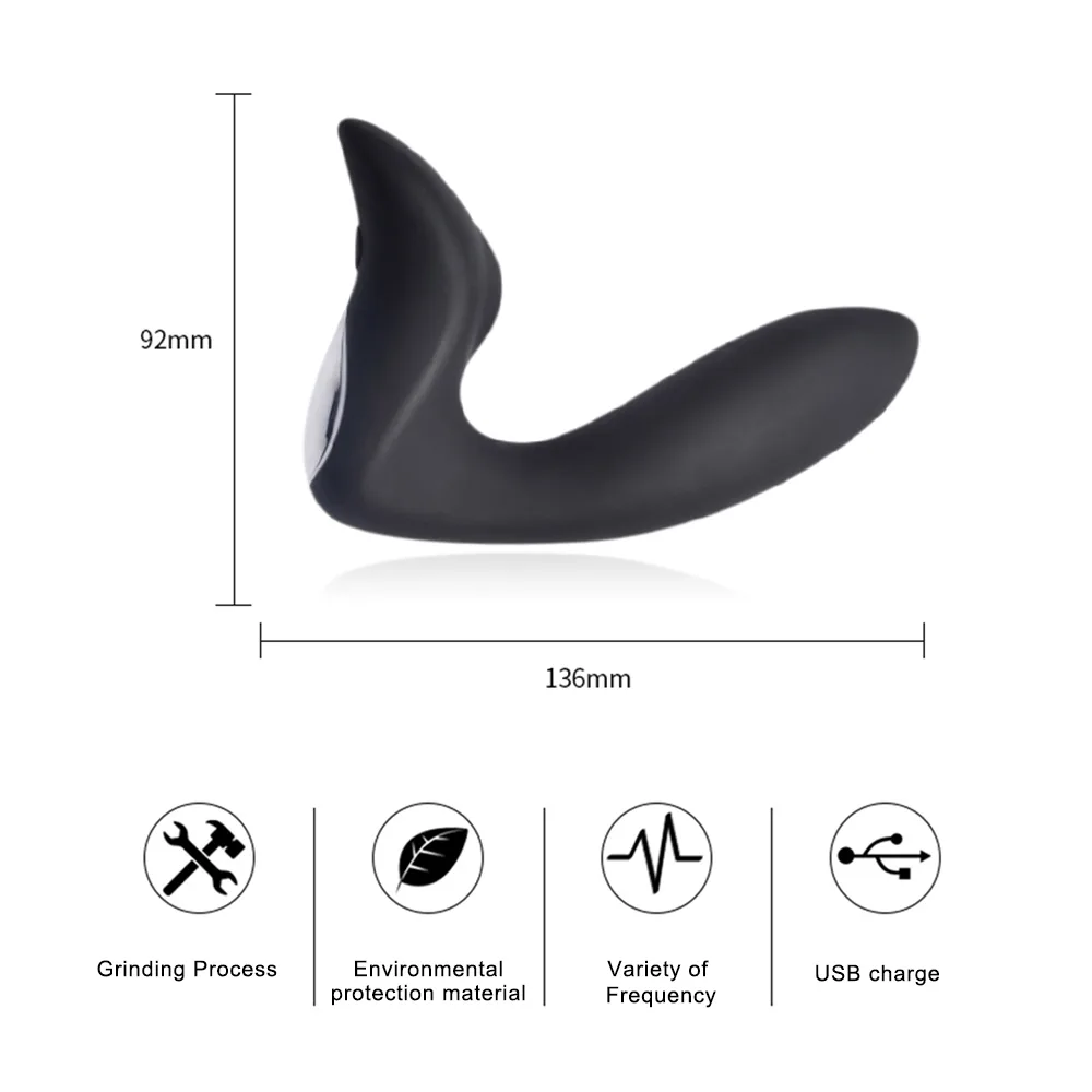 Remote Control Anal Stimulator C Ring Vibrator for Intense Pleasure — photo 5