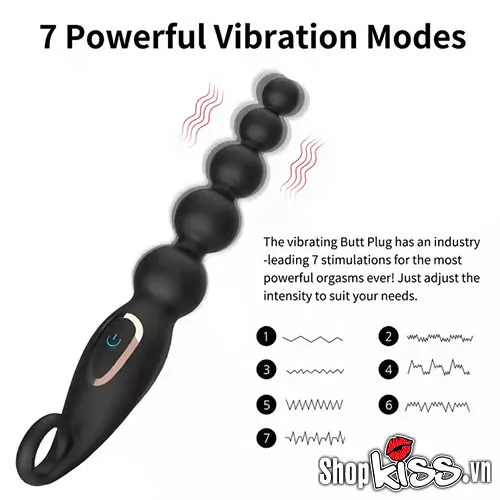 7 Frequency Prostate Anal Beads Silicone Massage Toy — photo 4
